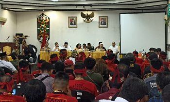 Suasana Audensi Perwakilan Masyarakat TBBR dengan Pemkab Kotim di Kantor Bupati, Rabu, 14 Juni 2023