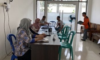 Suasana di kantor sekretariat KONI Kotim saat pendaftaran untuk Porprov Kalteng 2023.