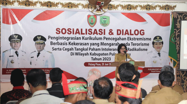 Suasana sosialisasi dan dialog antiintoleransi, radikalisme, dan tangkal terorisme.