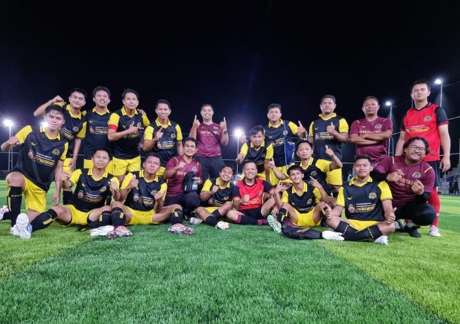 Kandaskan Polresta B FC, Polres Kotim Melaju ke Semi Final Minisoccer Kapolda Kalteng Cup II di Palangka Raya