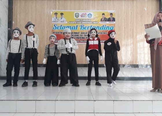 Tim siswasiswi juara 1,2,3 pantomim FLS2N Tingkat Kabupaten Kotim 29 31 Mei 2023.
