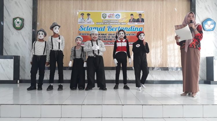 Tim Pantomim SDN 7 Ketapang Juara I FLS2N Tingkat Kabupaten Kotim