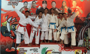 Atlet karate kontingen Kotim peraih medali Porprov Kalteng 2023, Selasa, 25 Juli 2023.