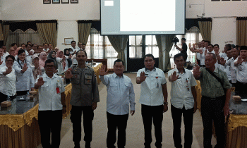 Bupati Kotawaringin Timur Halikinnor saat mengikuti rembuk stunting di Aula Sei Mentaya Bappelitbangda, Rabu, 12 Juli 2023.