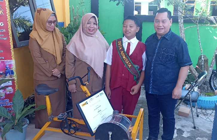 Sepeda Pencacah Sampah Karya SDN 4 Ketapang ini Tampil pada Penilaian Lomba Kelurahan
