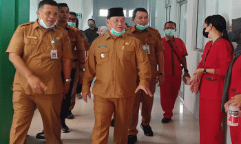 Bupati Kotim meninjau RSUD dr Murjani Sampit bagian dari kesiapan Porprov Kalteng 2023, Senin, 24 Juli 2023.