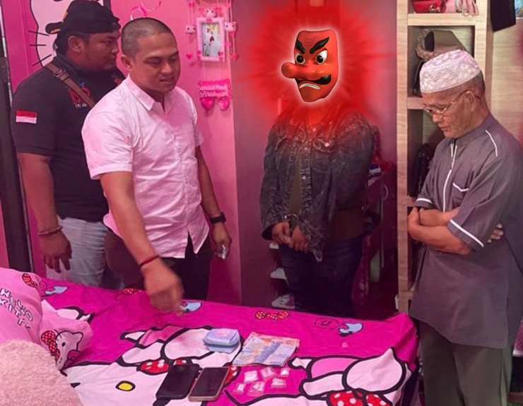 Polisi Bergerak, Suami Tidak Ada Ditempat, Mamah Muda Tertangkap