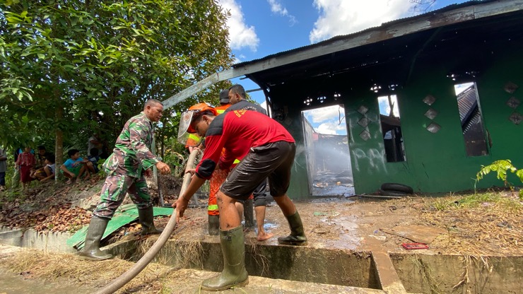Rumah di Dekat Pertamina Sampit Diduga Sengaja Dibakar