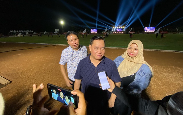 Halikin Pantau Geladi Resik Pembukaan Porprov Kalteng ke 12 di Stadion 29 September Habaring Hurung Sampit