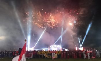 Kemegahan Malam Pembukaan Porprov Kalteng XII 2023 di Stadion 29 November Sampit, Rabu, 26 Juli 2023.