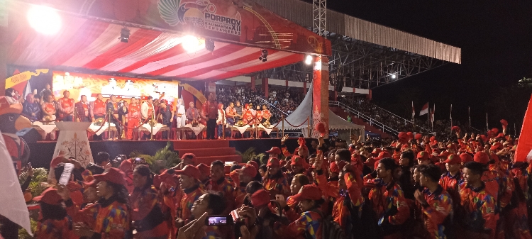 Pembukaan Porprov Kalteng 2023 Berjalan Meriah, Kotim Mendapat Banyak Apresiasi