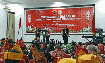 Pembukaan Musda III DAD Kotim di Aula Bappelitbangda Kotim, Jumat, 21 Juli 2023.