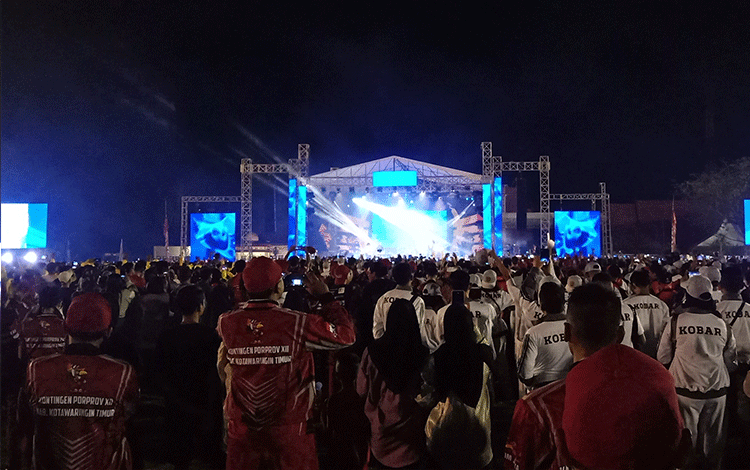 Ribuan Penonton Terpukau Penampilan Band Repvblik pada Pembukaan Porprov Kalteng 2023