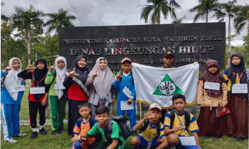 SMPN 4 Sampit Kenalkan Ilmu Lingkungan Hidup kepada Siswa Baru saat MPLS.