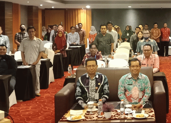 Sosialisasi implementasi pengawasan perizinan di Aquarius Boutique Hotel Sampit, Kamis, 13 Juli 2023.