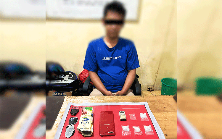 Polisi Tangkap Tukang Ojek di Palangka Raya, 21 Gram Sabu Disita