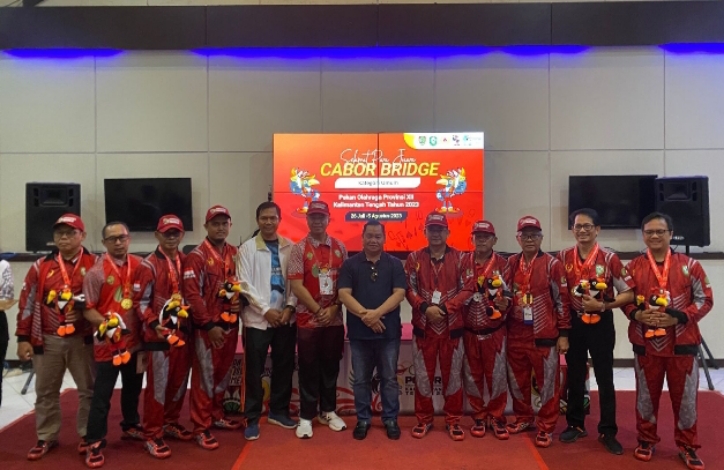Kontingen Bridge Kotim Sapu Bersih Medali Emas Porprov Kalteng 2023