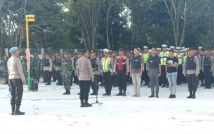 350 Pasukan Pengamanan Diterjunkan pada Penutupan Porprov Kalteng 2023 Malam ini