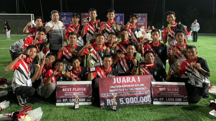 Atlet GSI SMP Kotim Raih Penghargaan Top Score dan Best Player
