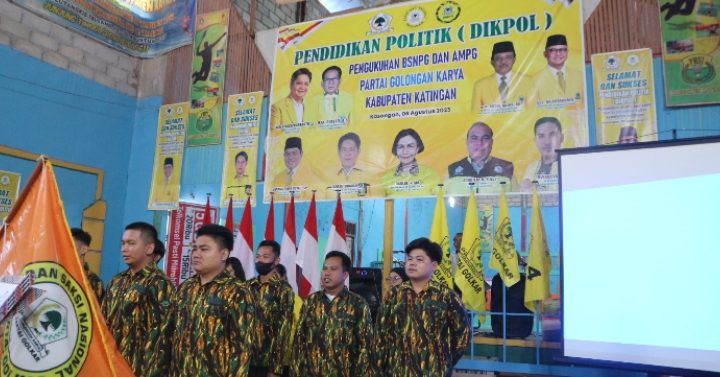 DPD Partai Golkar Kabupaten Katingan menggelar Pendidikan Politik di Kasongan.