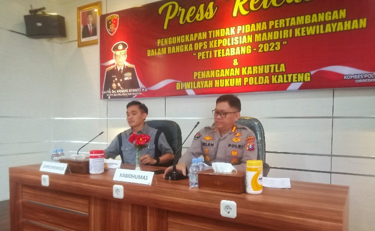 Polda Kalteng Tangkap Puluhan Pelaku Peti dan Mengamankan 1,4 Kg Emas
