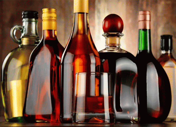 Ilustrasi minuman beralkohol atau minuman keras