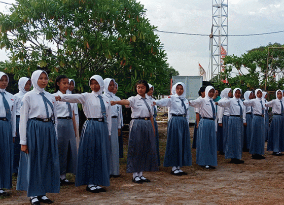 Paskibra Kotim saat pemusatan latihan di Balai Diklat Aparatur SDM.