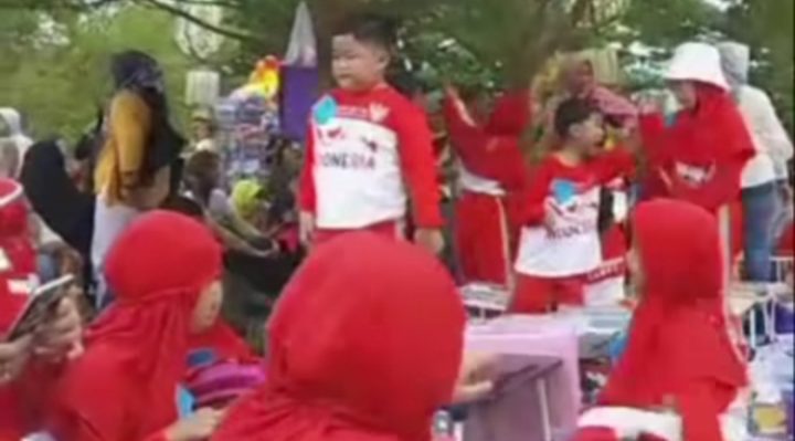 Peringatan Hari Anak Nasional 2023 dengan lomba mewarnai di Taman Kota Sampit, Minggu 6 Agustus 2023.