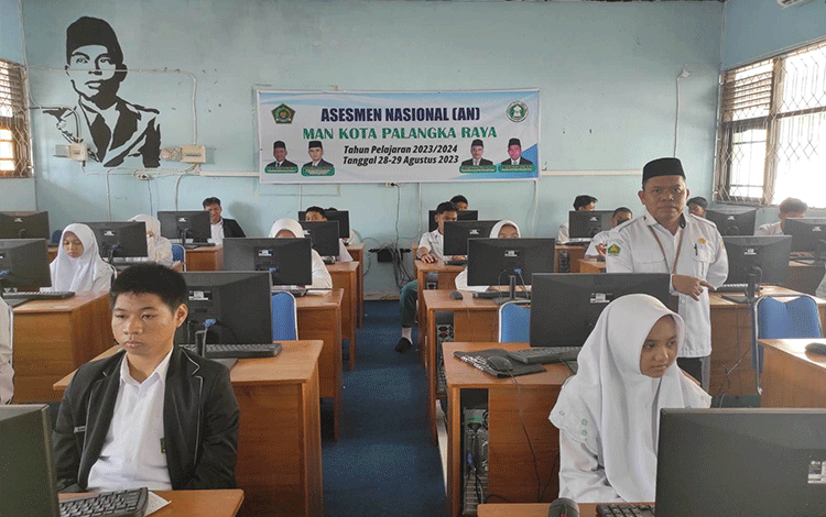 Siswa Kelas XI MAN Palangka Raya ANBK, Begini Materi yang Diujikan