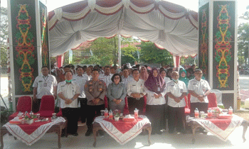 Suasana pembukaan kegiatan Edukasi wisata museum, edukasi culture museum dan senam bersama Kotim 2023, Rabu, 30 Agustus 2023.