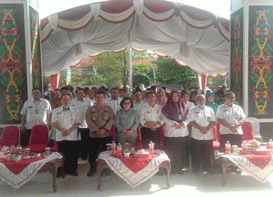 Suasana pembukaan kegiatan Edukasi wisata museum, edukasi culture museum dan senam bersama Kotim 2023, Rabu, 30 Agustus 2023.