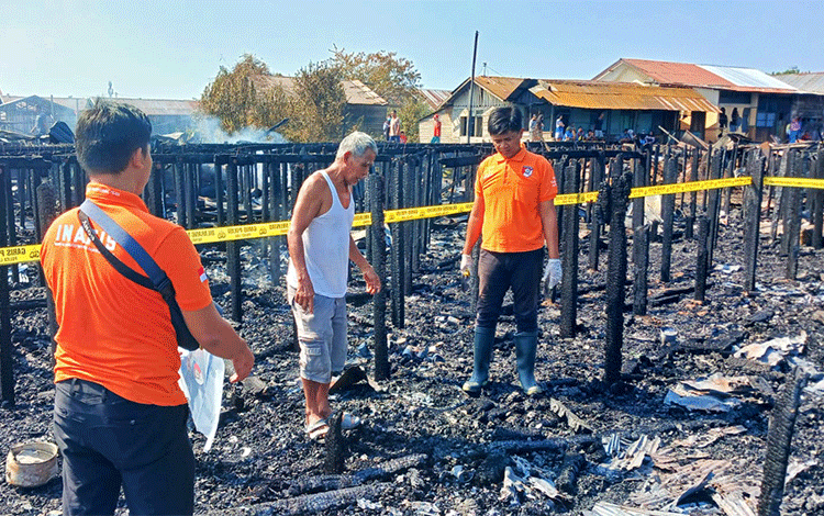 Ini Penyebab Kebakaran Kawasan Padat Penduduk di Flamboyan Bawah Palangka Raya
