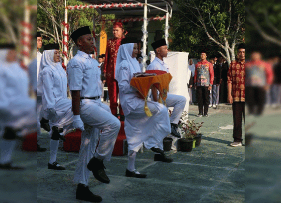 Upacara HUT Kemerdekaan RI di MAN Palangka Raya