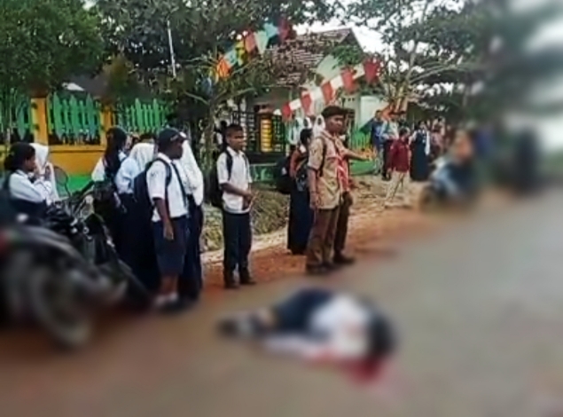 Pulang Sekolah, Pelajar di Parenggean Tewas Diduga Terlindas Truk Tangki BBM