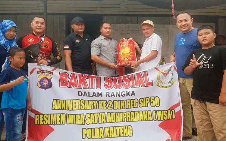 Alumni SIP Angkatan 50 Resimen WSA Polda Kalteng Gelar Baksos