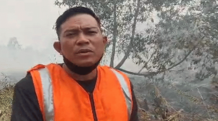 Ketua RT 35 Kelurahan Baamang Barat Januar Ihsan.