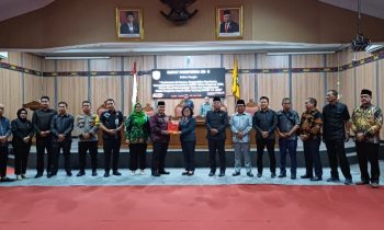 Penandatanganan persetujuan atas Ranperda Perubahan APBD 2023 Kotim yang dilakukan Pemkab Kotim bersama DPRD Kotim, Jumat 22 September 2023.