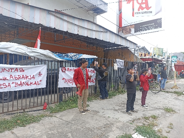 Aksi Solidaritas Desa Bangkal di Sampit Hanya Diikuti Belasan Mahasiswa 