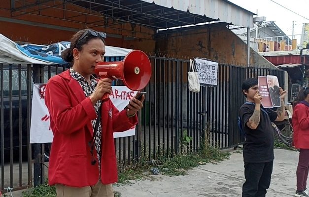 Aksi solidaritas Bangkal di Sampit, BEM UNDA suarakan catatan kekerasan aparat pada konflik agraria, Sabtu 14 Oktober 2023