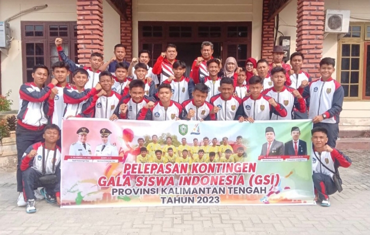 Disdik Kotim Lepas Keberangkatan Atlet  Kontingen GSI Kalteng ke Tingkat Nasional