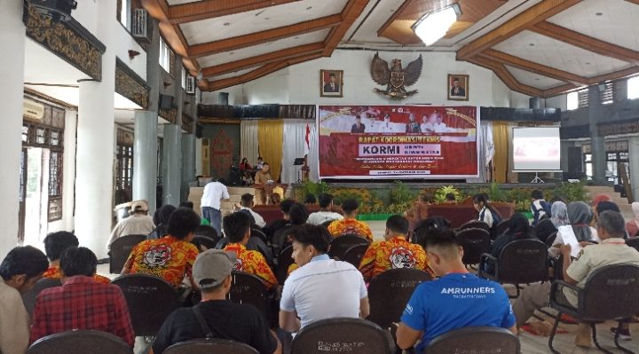 KORMI Kotim menggelar Rakornis di Gedung Serbaguna Sampit, Jalan HM Arsyad, Selasa 24 Oktober 2023.