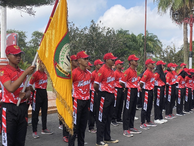 Kontingen Kotim Diminta Jaga Kesehatan pada saat Ikrar Anak Bangsa di Kapuas