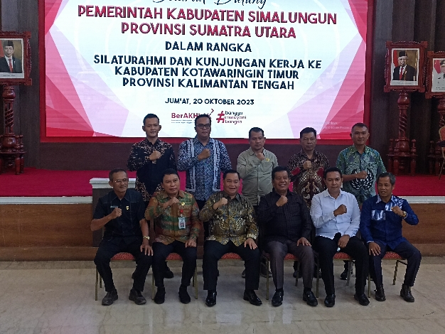 Pemkab Kotim Menyambut Kunker Pemkab Simalungun