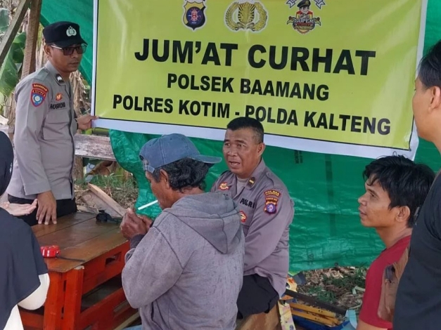Polsek Baamang Tampung Keluhan Masyarakat Lewat Jumat Curhat