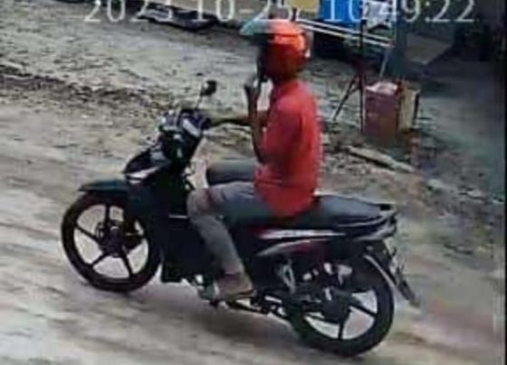 Pria yang nekat masuk rumah warga, dan kabur setelah diteriaki maling, di Jalan Bumi Asri Sampit, Rabu, 25 Oktober 2023.