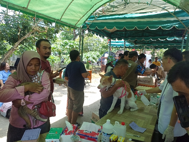 Puskeswan Ketapang Adakan Vaksinasi Rabies kepada Hewan Peliharaan Masyarakat