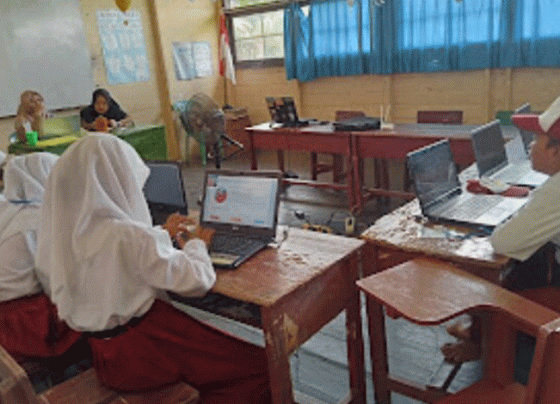 SDN 1 Samuda Kecil Pertama Kali Laksanakan ANBK Mandiri pada 2023.