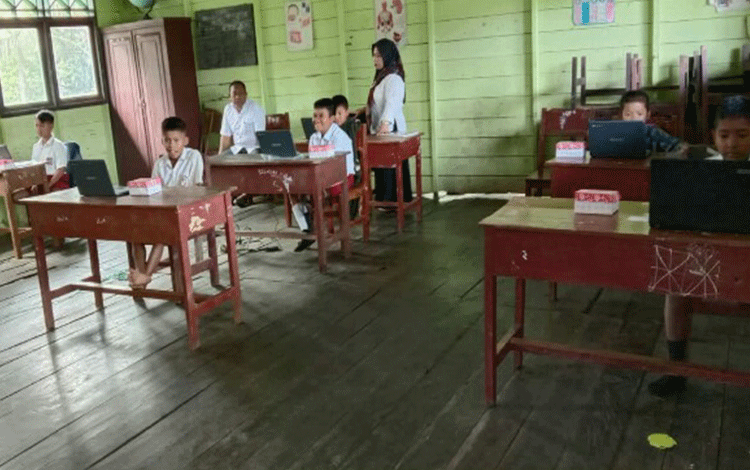 Gunakan Fasilitas ini, SDN 4 Bapinang Hilir Laut Gelar ANBK Dengan Lancar