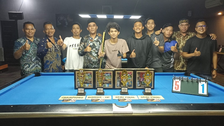 Sakha Nur Ihsan Juarai Turnamen Biliar Queen Pool