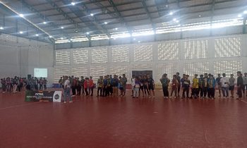 Salah satu event olahraga futsal di Lapangan futsal indoor Stadion 29 Nopember Sampit.